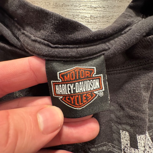 Vintage Harley Davidson Shirt Mens Large Las Vegas Nevada Skull Graphic Print - Picture 6 of 12